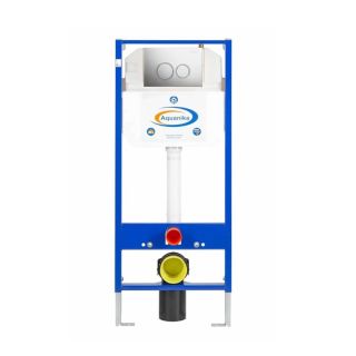 Инсталляция для подвесного унитаза Aquanika Basic 10.702.450.02.19 с клавишей смыва хром